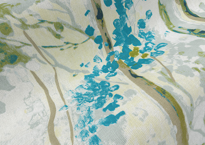 Silver Birch, Larkspur - Roman Blind - Image 4